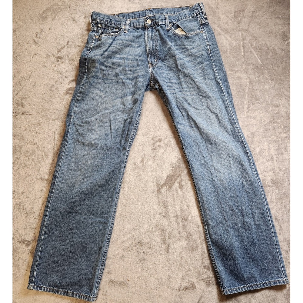 Levis 569 Jeans Mens 36x34 Blue Loose Straight Baggy Denim Y2K